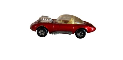 Matchbox Diecast - #36 Hot Rod DRAGUAR - 1970 Lesney England Yellowish Interior