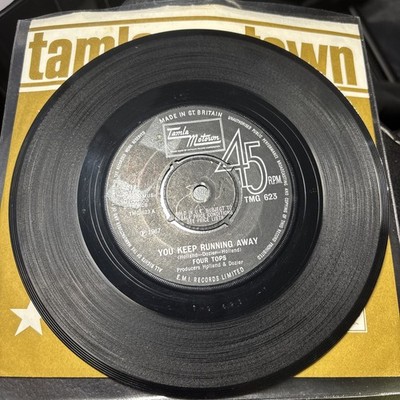 Four Tops -You Keep Running Away/If you don t want my love 7  Vinyl. EX/EX