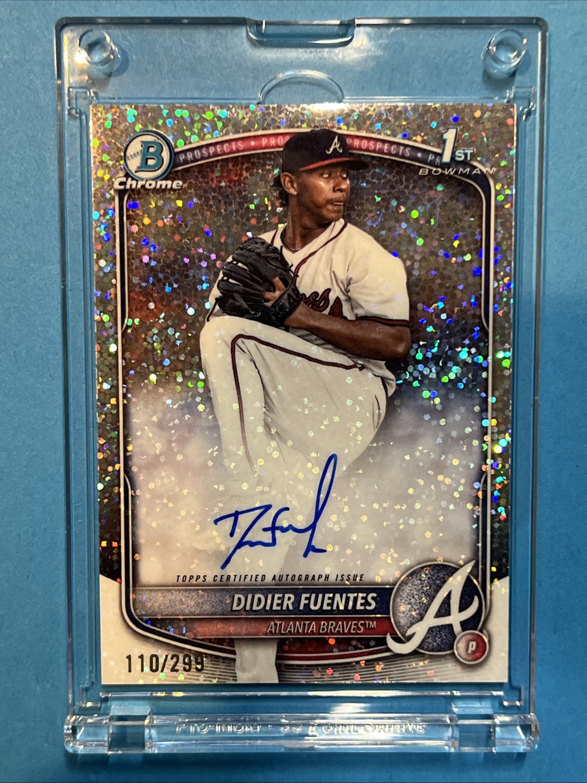 2025 Bowman Chrome ⚾️🔥DIDIER FUENTES 1st Speckle Auto /299 ⚾️🔥