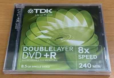 DVD+R TDK Double Layer 8x 240min 8,5 GB Rohling