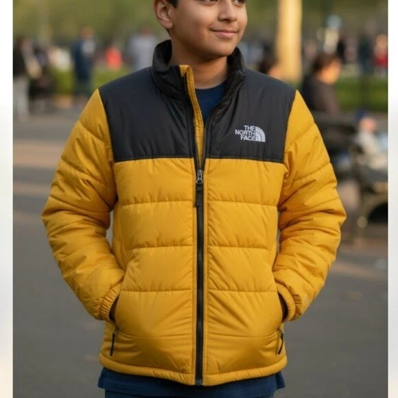 CHAQUETA ACOLCHADA CHIMBORAZO MONTAJE REVERSIBLE POLAR THE NORTH FACE BOYS M 10/12 Foto 2 de 4
