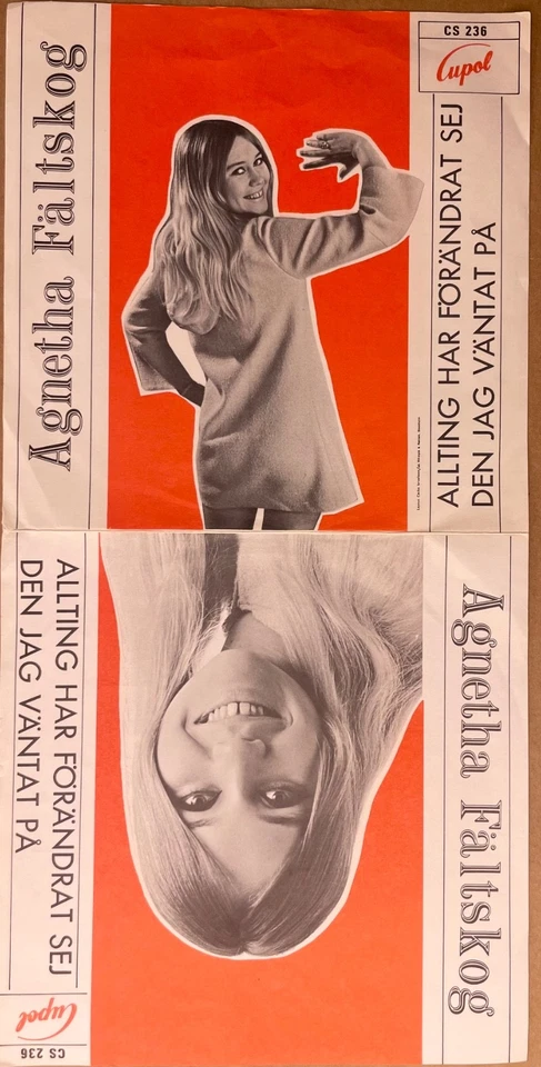 AGNETHA FALTSKOG 1968 SWEDISH PS 7" SINGLE ALLTING HAR FORANDRAT SEJ - ABBA - Image 4 of 4