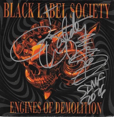 Black Label Society Engines of Demolition Signed by Zakk Wylde Audio CD IN HAND!