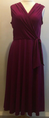 Tiana B Wickelkleid New York Fit & Flare Jersey Taille binden Größe 16 UK neu mit Etikett Orchidee