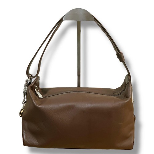 Montblanc Star Charm Shoulder Bag Leather Brown Silver Color From Japan