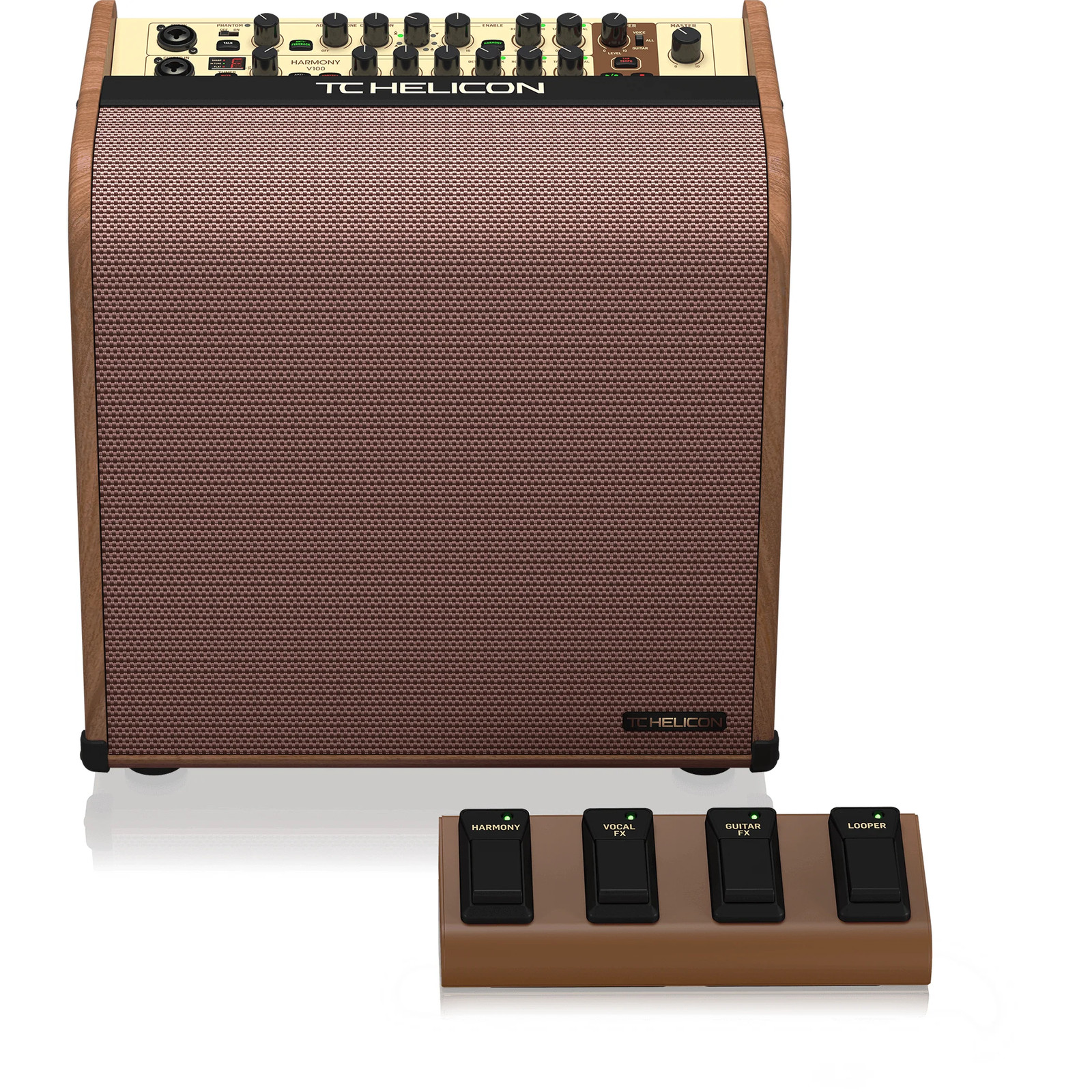100-ваттный 2-канальный акустический усилитель TC-Helicon Harmony V100