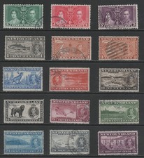 Terre-Neuve 1937 Couronnement Sc 230-232, 233-243 Val de chat d'occasion 33,20 $