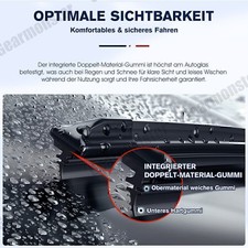 SCHEIBENWISCHER WISCHBLÄTTER TWIN VORNE FÜR VW POLO SKODA RAPID SPACEBACK SEAT