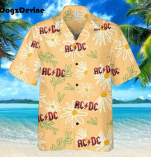 Acdc Hawaiian shirt,, summer hawaiian shirt aloha cute tropical. art12