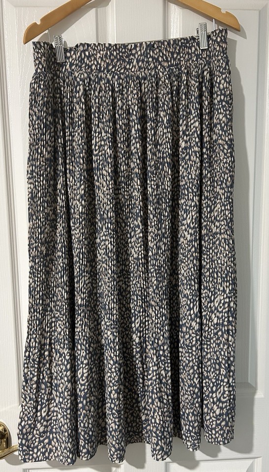 Grace & Co Womens Pleated Skirt Size 18