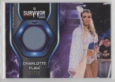 2019 Topps WWE Smackdown Mat Relics Purple 54/99 Charlotte Flair #MR-4H 0h1