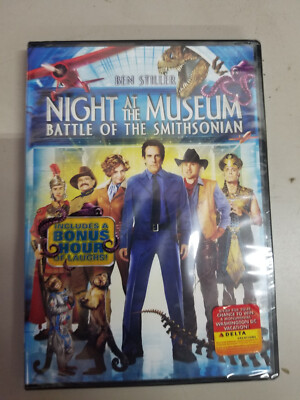 NIGHT AT THE MUSEUM BATTLE OF THE SMITHSONIAN (DVD, 2009) Ben Stiller NEW