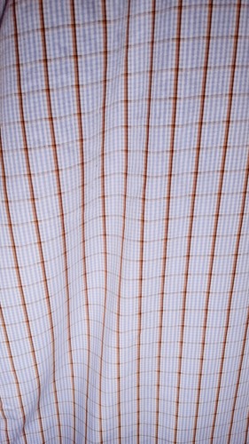 Mens ENGLISH LAUNDRY Button Up Long Sleeved Shirt 16 34/35 Blue W/Brown Stripes  - Picture 10 of 13