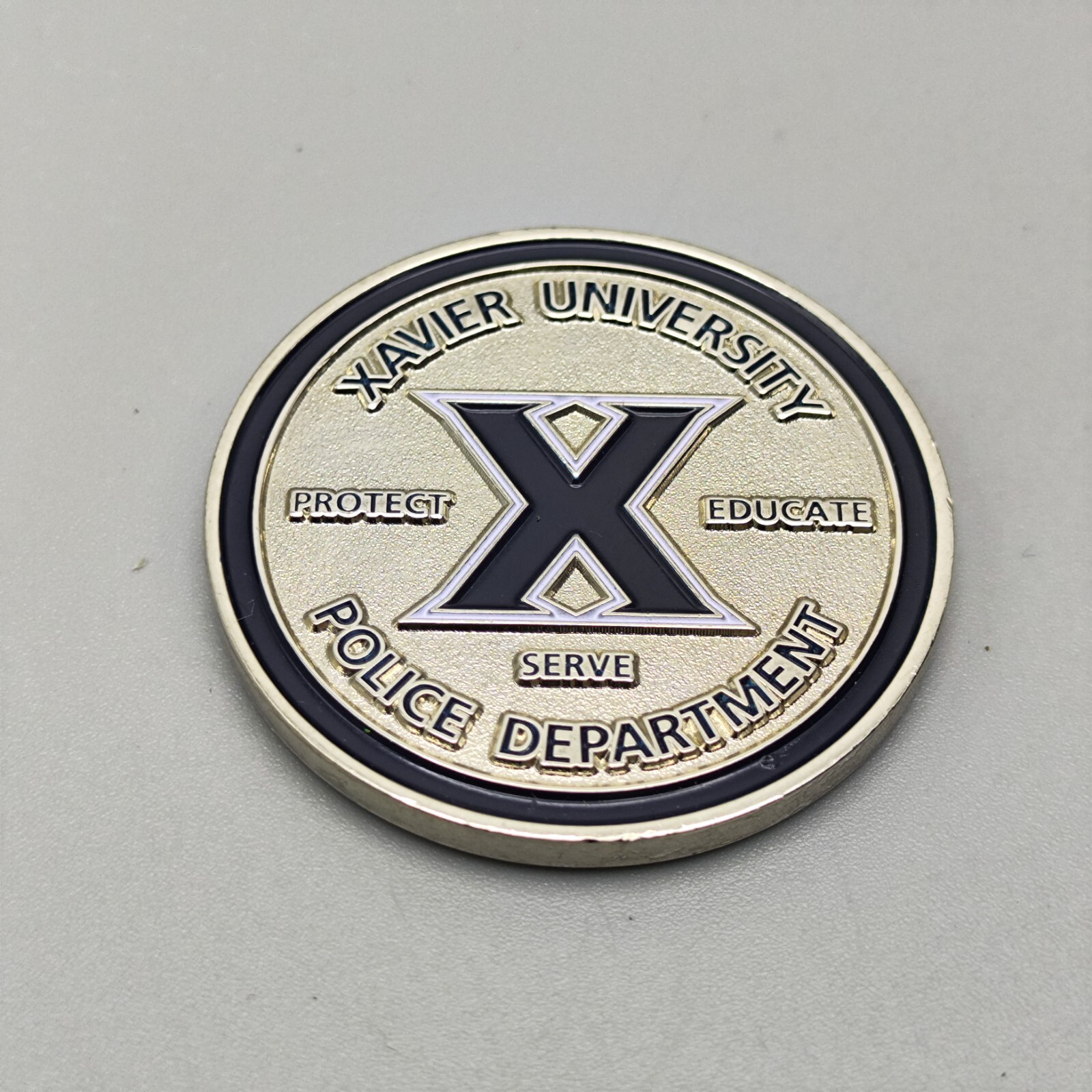Xavier University Police Department All for One Challenge Coin
