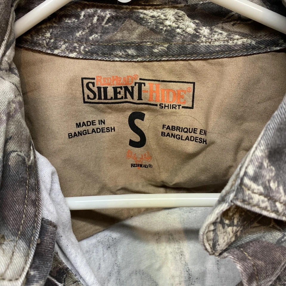 RED HEAD -  Silent-Hide  Green Camo Shirt Mens Small - Image 2 of 4