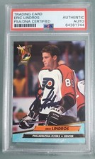Eric Lindros ⭐TheGreat88⭐ '92-93 FLEER ULTRA ROOKIE #157 PSA AUTHENTIC AUTOGRAPH