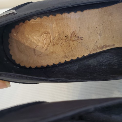 Diesel Cuir Desir D'Vent Leather Pumps Shoes Women 37 EU 7 US Black - Picture 10 of 12