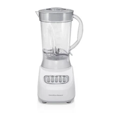Smoothie Blender, 48 oz. Jar, Stainless Steel Blade, High Speed, White