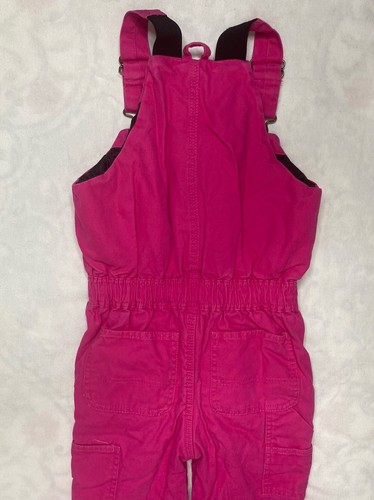 C.E. Schmidt for Kids Insulated Overalls Pink Workwear Farm Barn Sz 4T - Picture 11 of 12