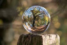 Landscape nature sphere reflection Custom Gaming Mat Desk