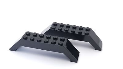 Lego 10x2x2 Double Slope Black Lot of 2