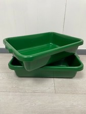 2 Plastic JUMBO Trays Fruit & Veg Storage Market Stall Food Tray Produce Display