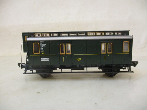 x-31415	Fleischmann H0 Postwagen Ansbach 1117, mit minimalen Gebrauchsspuren | Zustand: Gebraucht