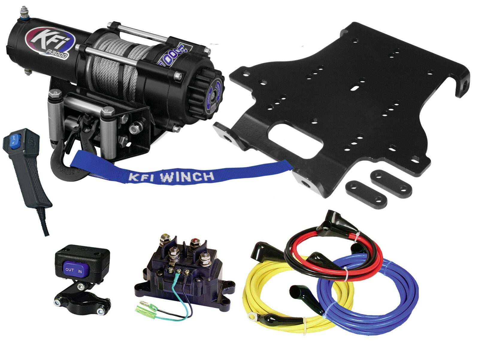 KFI A3000 winch & mount kit 20072011 Honda TRX500 FE/FM/FPE/FPM Foreman eBay