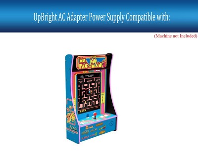 12V AC Adapter For Arcade1Up # 8258 8274 Ms. Pac-Man Party-Cade