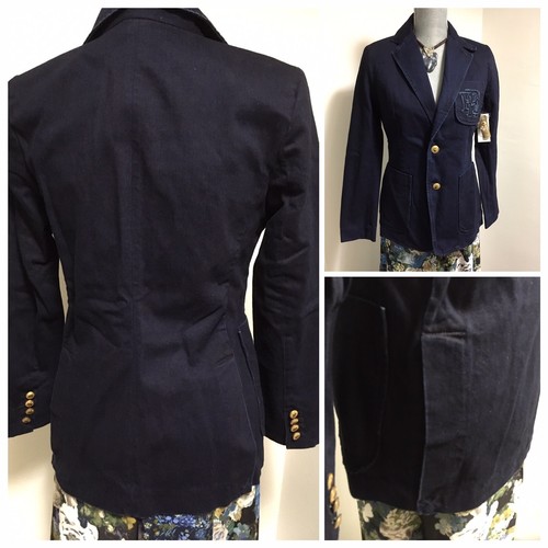 New Polo RALPH LAUREN Single-Breasted Denim Tailored Slim Fit Blazer /Crest - Picture 11 of 12