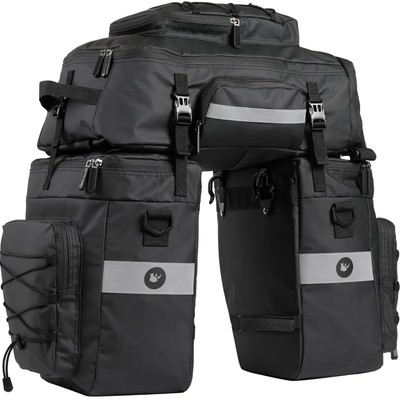 3-in-1 Pannier Rack Tasche: Geräumig,  und leicht für Radreisen