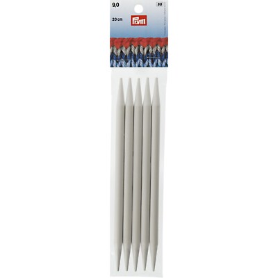 Prym Set Ferri Da Maglia A Doppia Punta – 20 Cm, Colore Naturale, 5 Pezzi