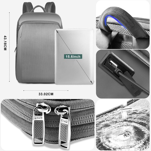 Slim and Expandable 15 15.6 16 Inch Laptop Backpack Anti Theft Business Trave... - 第 4/5 張圖片