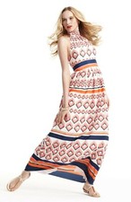 Eliza J Tie Neck Maxi Dress - Sz 6 -