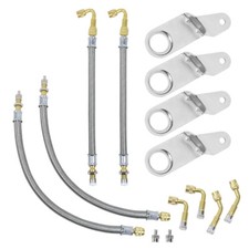 4x Valve Stem Extension Dually Tire Kit 6 Pieces Valve Stem Extenders Adaptor
