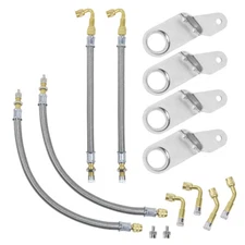 4X Valve Stem Extension Dually Tire Kit & 6 Pieces Valve Stem Extenders Adaptor