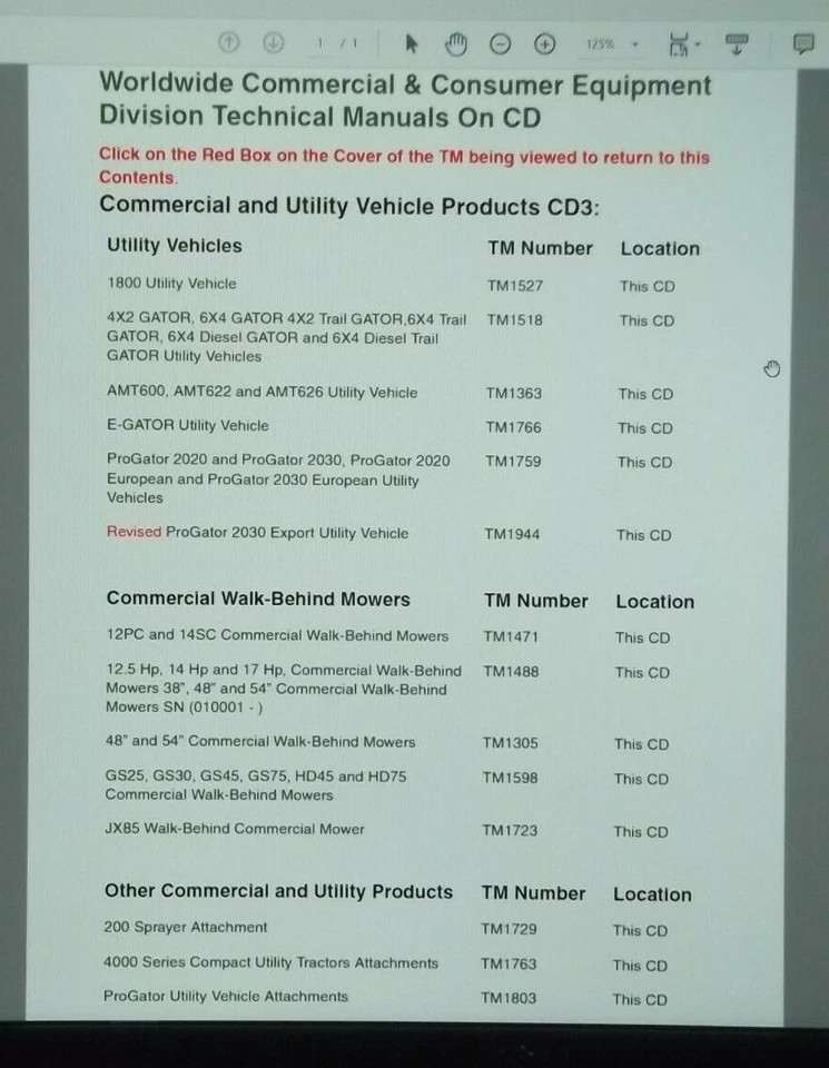 РУКОВОДСТВО ПО ТЕХНИЧЕСКОМУ ОБСЛУЖИВАНИЮ JOHN DEERE AMT600 1800 GATOR E-GATOR 2020 2030 - Изображение 2 из 2