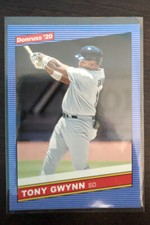 2020 Donruss Retro 1986 Blue Holo Prizm Tony Anthony Gwynn #218 Padres Variation