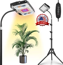 Luz de crecimiento para plantas con soporte, espectro completo de , One Head NEW