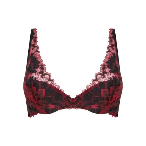 Soutien-gorge H&S Noir Et Rouge, Taille 90C, Neuf Avec étiquettes – Polyamide