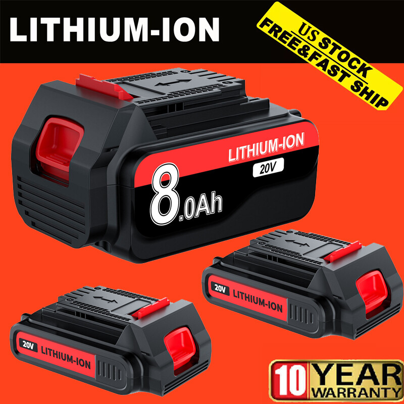 20V Black Decker LBXR20 Replacement Battery 1.5Ah 6Ah 8Ah Lithium