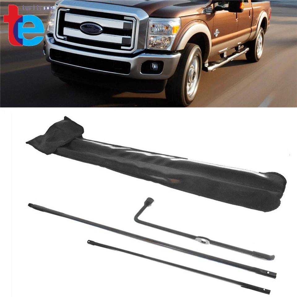 Kit de ferramentas de aço chave de pneu sobressalente Ford Super Duty F250-F550 2003-2007 - Imagem 4 de 4