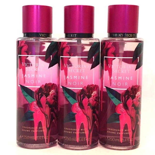 3 VICTORIA'S SECRET JASMINE NOIR WOMEN FINE FRAGRANCE MIST BODY SPRAY 8