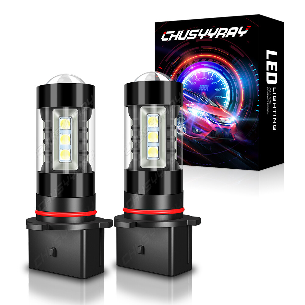 For GMC Yukon 2015-2019 Yukon XL 2x 12278 PSX26W LED Fog Light Bulbs 6000K White