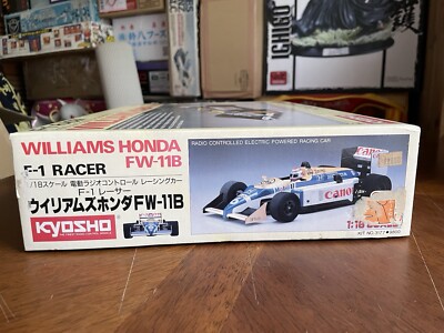 F-1 racer Williams Honda FW-11B Kyosho 1/18 electric RC racing