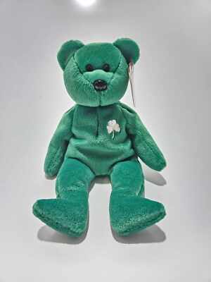 Rare Retired 1997 Ty Beanie Baby Erin The Bear With Errors