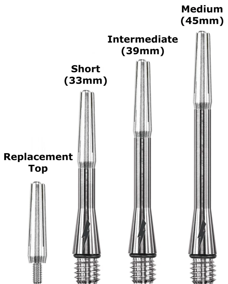 TARGET PHIL TAYLOR POWER TITANIUM GEN 1 DART SHAFTS (SET OF 3)