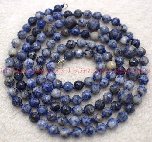 Collana Lunga Gioielli Gioielli Gemme Rotonde Originarie Multicolore Naturali 8+12mm 36-100" AAA - Foto 24 di 96
