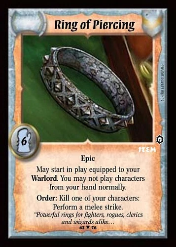 Ring of Piercing - Item - Warlord Saga of the Storm