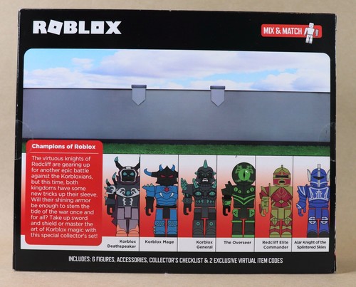 Champions of Roblox 15th Anniversary Edition Boxed Set 6 Figures With CODE New - Picture 2 of 7
